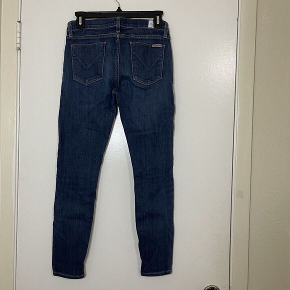 Hudson Jeans The Krista Super Skinny Crop medium dark denim jeans size US 27 - Picture 4 of 7